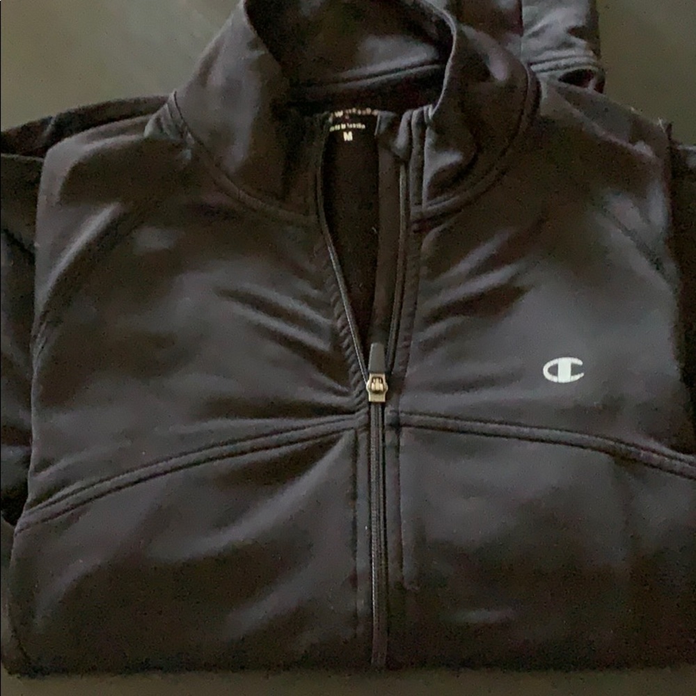 Champion full zip work out jacket, black